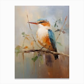 Bird Painting Kingfisher 2 Canvas Print