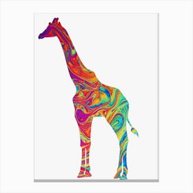 Animal Negative Space ― Giraffe Canvas Print