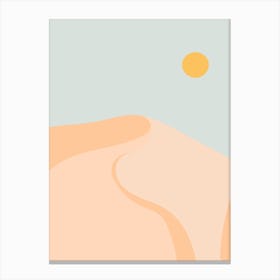 Sun Sand Of Mountain Canvas Print