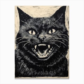 Screaming Cat 7 Canvas Print