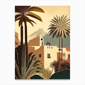 Cabo San Lucas Mexico Rousseau Inspired Tropical Destination Canvas Print