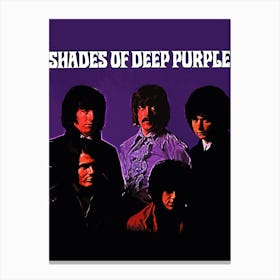 Shades Of Deep Purple band music Canvas Print