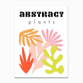 Abstract Plants Poster 4 Canvas Print