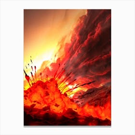 Volcano Eruption Canvas Print