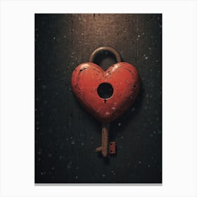 Heart Lock 2 Canvas Print