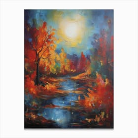 Autumn River 3 Canvas Print