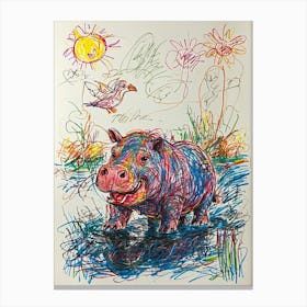 Hippo 2 Canvas Print