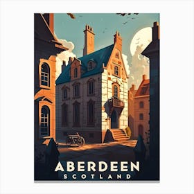 Aberdeen Scotland Travel Canvas Print