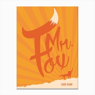 Mr Fox Movie Canvas Print