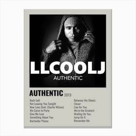 Llcoolj Authentic 2013 Poster 2 Canvas Print