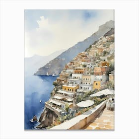 Summer In Positano Painting (2) 1 Canvas Print