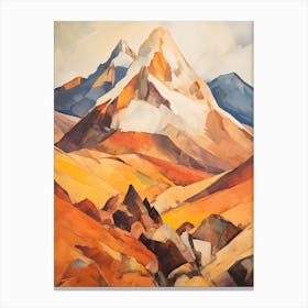 Aconcagua Argentina 1 Mountain Painting Canvas Print