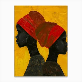 Portrait Of African Women Canvas Print