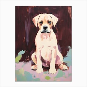 A Boxer Dog Painting, Impressionist 7 Canvas Print
