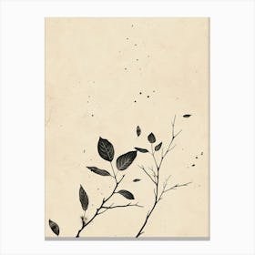 Hong Kong Flower Market Boho Minimalist Style Canvas Print