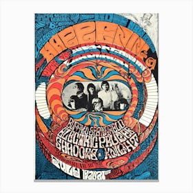 Original Jefferson Airplane Minneapolis Aquatennial Show Poster By Joaquin Canvas Print