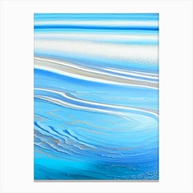 Water Ripples Over Sand Landscapes Waterscape Marble Acrylic Painting 1 Canvas Print