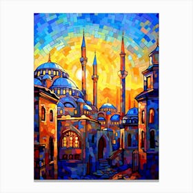 Hagia Sophia Ayasofya Pixel Art 10 Canvas Print