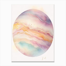 Jupiter Gouache Space Canvas Print