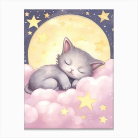 Sleeping Baby Kitten 2 Canvas Print