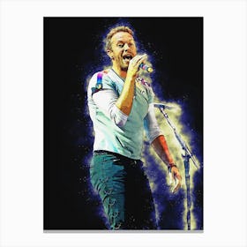 Spirit Of Chris Martin Live Concert Canvas Print