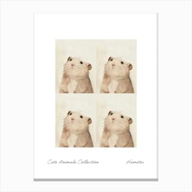 Cute Animals Collection Hamster 2 Canvas Print