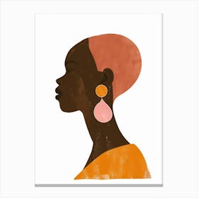 Portrait Of African Woman 70 Canvas Print