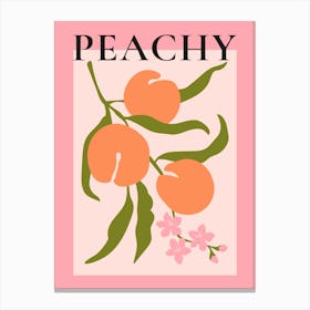 Peachy 2 Canvas Print