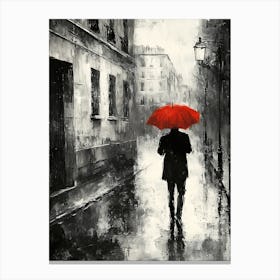 Red Umbrella Canvas Print Canvas Print