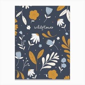 Wildflower Pattern Canvas Print