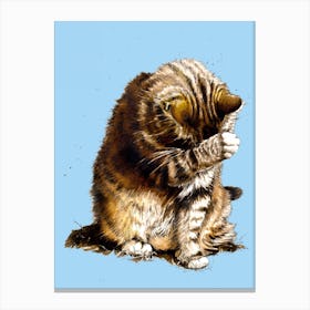 Small Fry The Cat Canvas Print