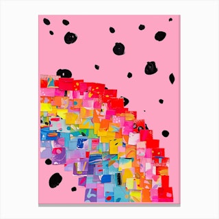 Pink Rainbow Right Canvas Print