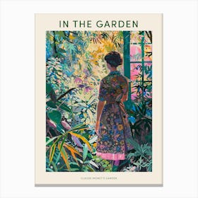 In The Garden Poster Claude Monet S Garden 1 Canvas Print