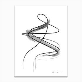 Spiral Strokes 12 Canvas Print