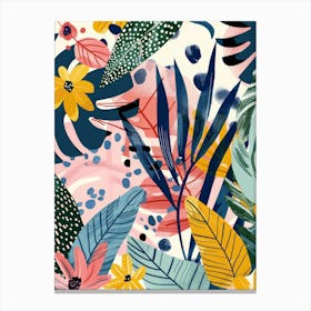 Seamless Tropical Pattern 3 Canvas Print