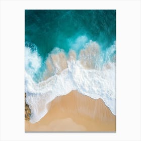 Aerial View Of A Beach 9 Canvas Print