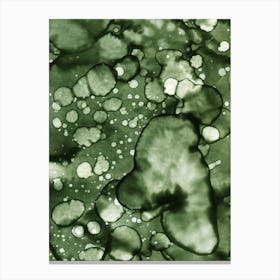 Modern Abstraction In Green Canvas Print