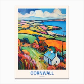 Cornwall England 6 Uk Travel Poster Canvas Print