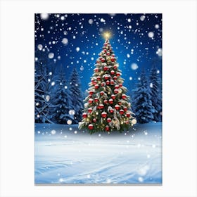 Season Background Holiday Merry Ornament Text New Year Decorating Eve Happy Design Card (16) Canvas Print