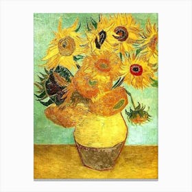 Sunflowers In A Vase 1 Canvas Print