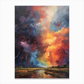 Lightning Storm Canvas Print