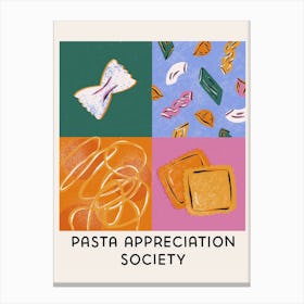 Pasta Appreciation Socity    Canvas Print