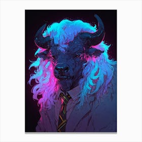 Bull In A Suit Canvas Print