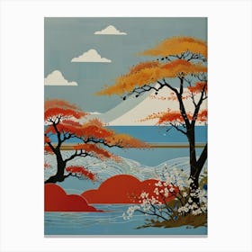 Azure Trees Canvas Print