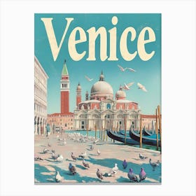 Aihrgdesign A Classic 1960s Travel Poster For Venice Showcasi Dfeff2ac 4583 43c2 917e 83fd9479bf41 0 Canvas Print