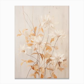 Boho Dried Flowers Honeysuckle 1 Canvas Print