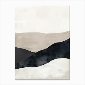 Earthbound Harmony Minimalist Style Canvas Print