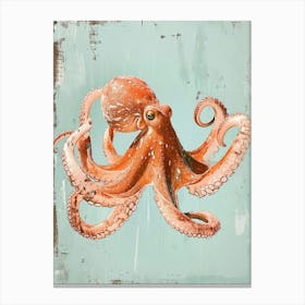 Vintage Photo Style Octopus 3 Canvas Print