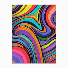 Abstract Psychedelic Art Canvas Print