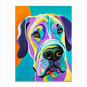 Neapolitan Mastiff Fauvist Style dog Canvas Print